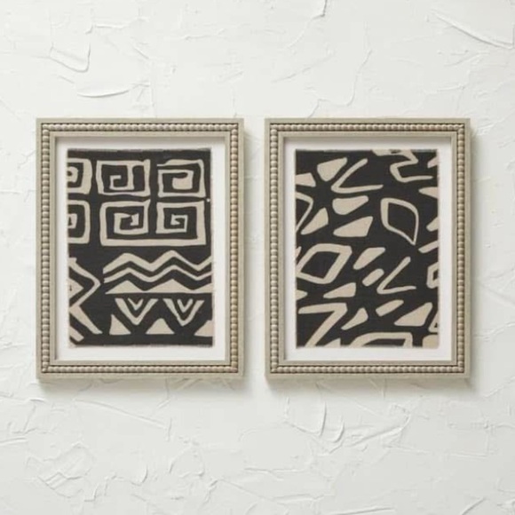 Set of 216" x 20" Burlap Framed Wall Art - Opalhouse designed with Jungalow - Picture 1 of 5